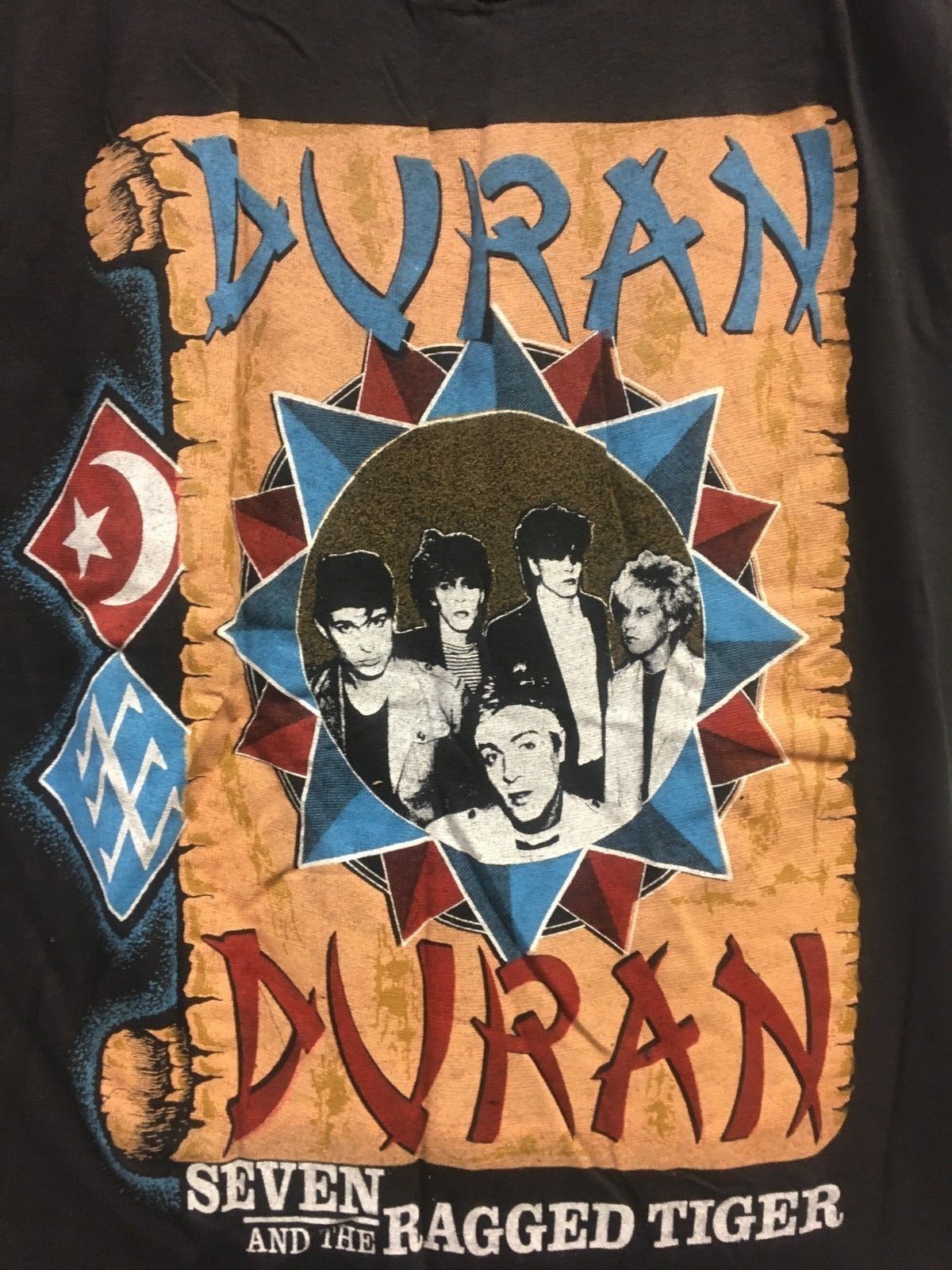 Duran Duran- Seven and the Ragged tiger - VINTAGE - NOS BLK T SHIRT SIZE SMALL