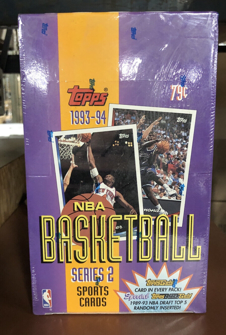 1993/94 TOPPS NBA BASKETBALL SERIES 2 HOBBY BOX 36 PACKS SEALED NEW