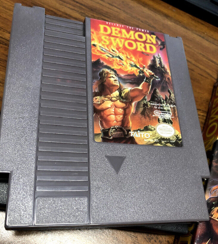 Demon Sword (Nintendo NES 1988) Game & Box (nes) Taito Release The Power