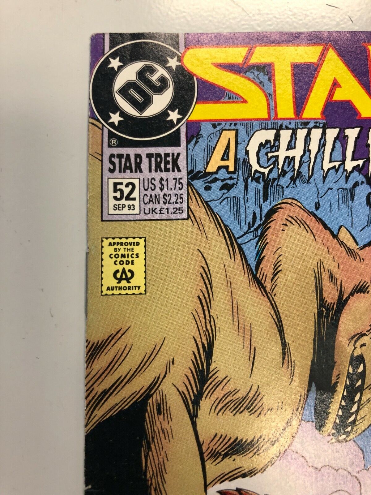 DC Comics Star Trek "A Chilling First Contact" 1993 #52 Duane Whigham Starr