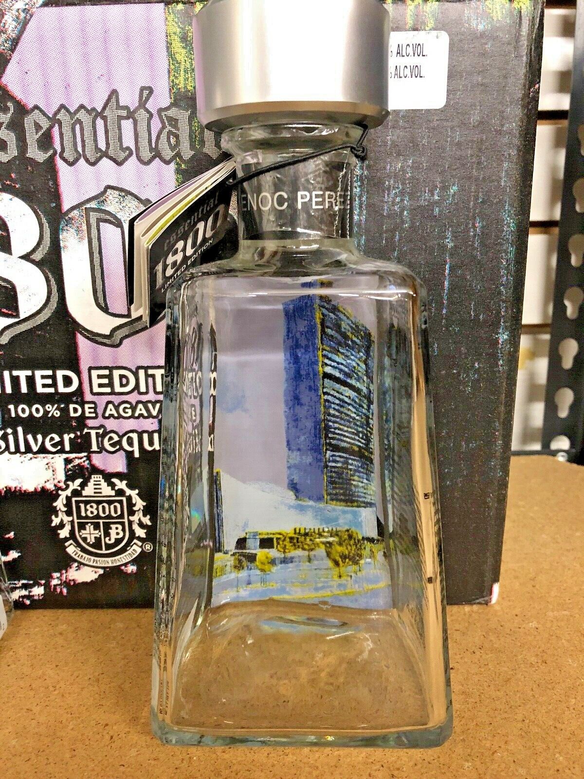 1800 Tequila Artist Series Enoc Perez BOTTLE - UN Building in NYC New York City