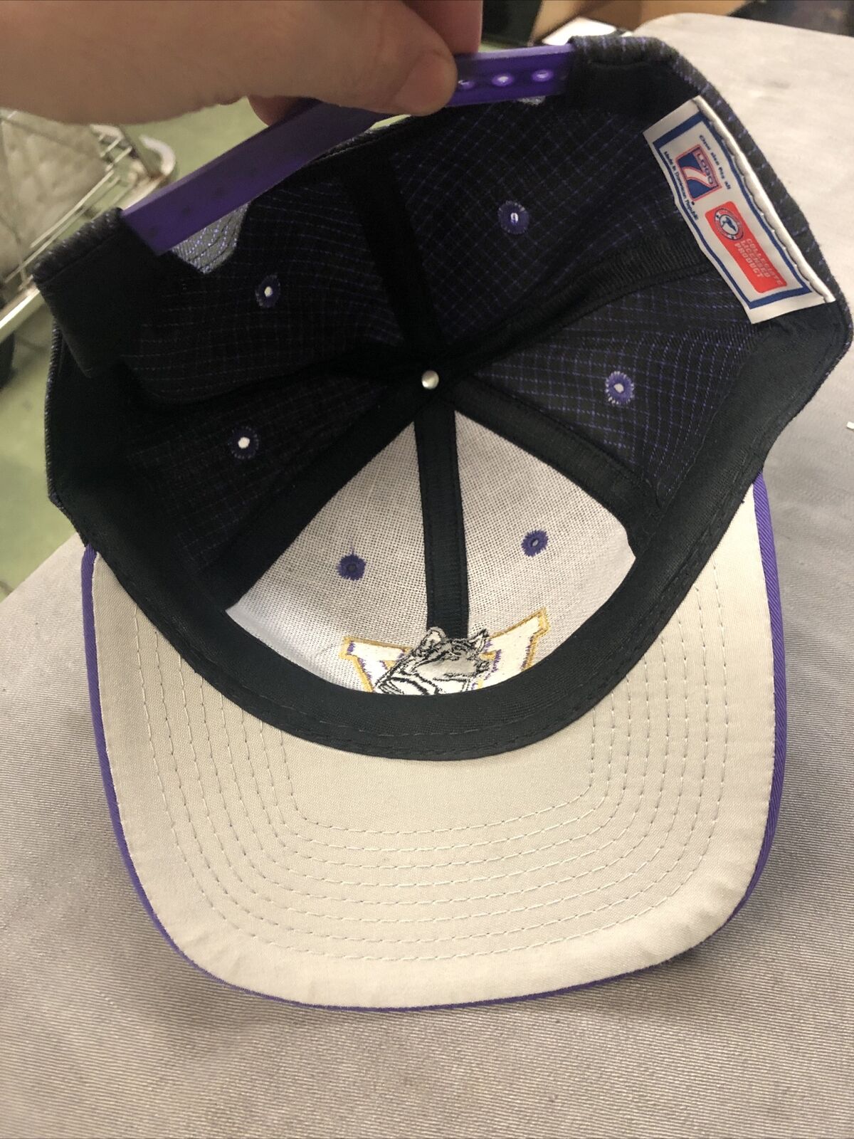 Washington Huskies Football Hat Purple Snapback Logo Seven 7