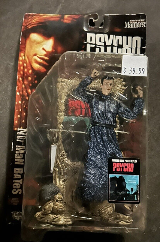 1999 Mcfarlane Toys Movie Maniacs Psycho Norman Bates Horror Figure American Psy