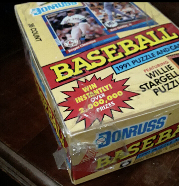 1991 DONRUSS SERIES 1 BASEBALL UNOPENED FACTORY SEALED WAX BOX *36 SEALED PACKS 