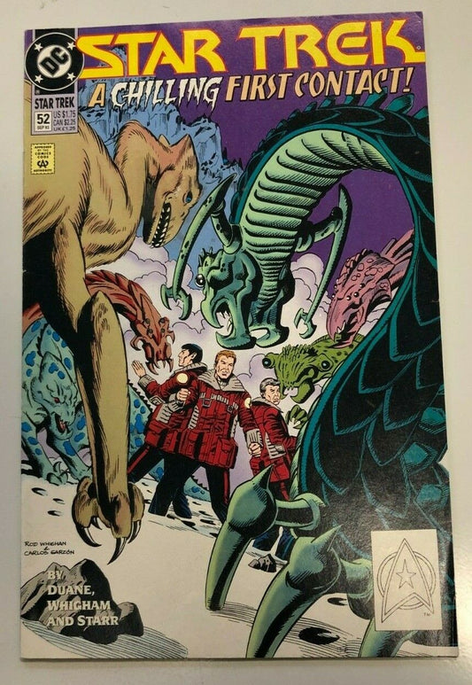 DC Comics Star Trek "A Chilling First Contact" 1993 #52 Duane Whigham Starr