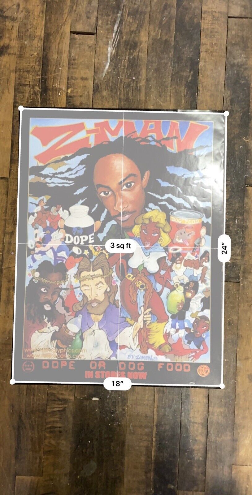 Z-MAN - Dope Or Dog Food 2003 Promotional Poster Bay Area Hip-Hop Rap Pharcyde