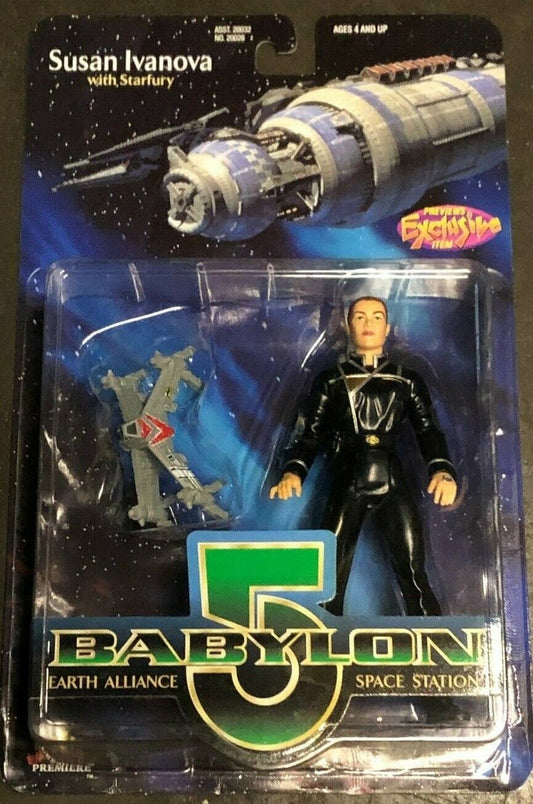 Babylon 5 Susan Ivanova With Starfury Action Figure NIB Fresh From Box 