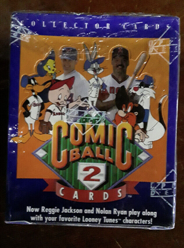 1991 UPPER DECK COMIC BALL 2 CARDS FACTORY SEALED BOX SPACE JAM RARE VINTAGE 