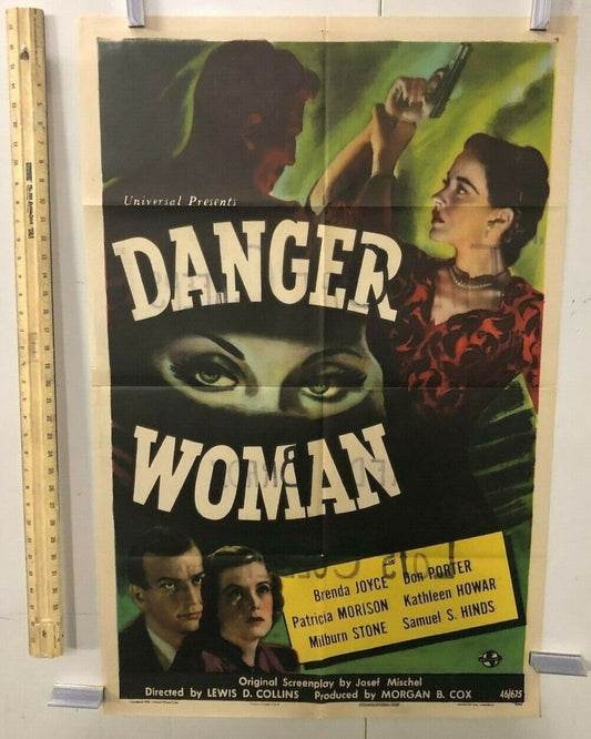 Danger Woman Universal 1946 One Sheet 27" X 41" Drama Vintage Poster