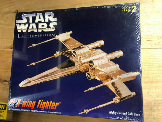 VINTAGE TOY Star Wars Limited Edition X-Wing Fighter Highly Finished Gold Tone