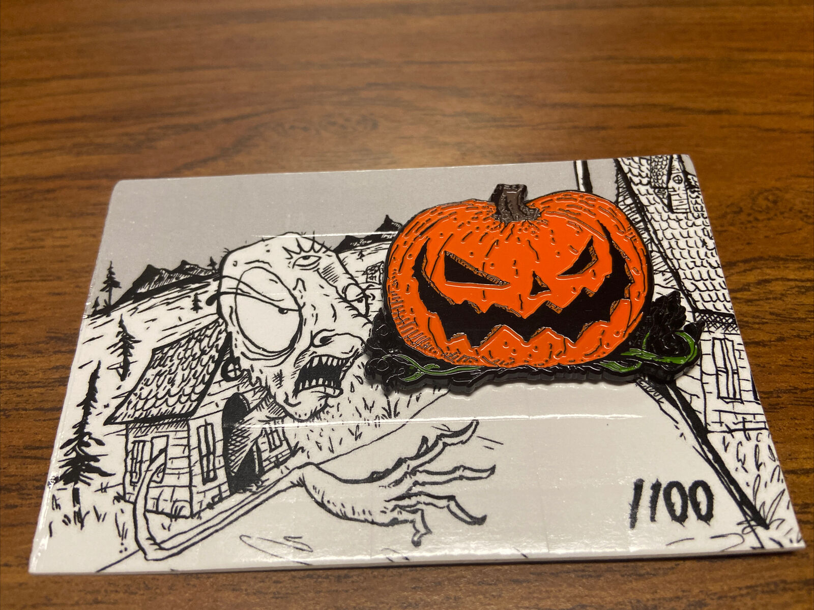 ART GRAFFITI  ARTIST KATER KATERTHEALCHEMIST Pumpkin Pin Nightmare on Minnesota