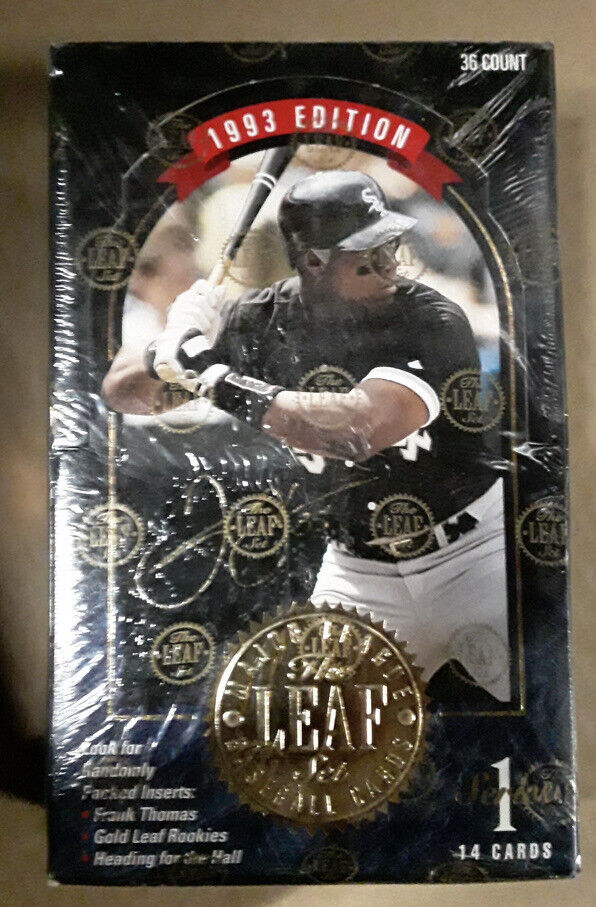 1993 Leaf Series 1 Baseball Factory Sealed Hobby Box 36 Packs! Frank Thomas rc