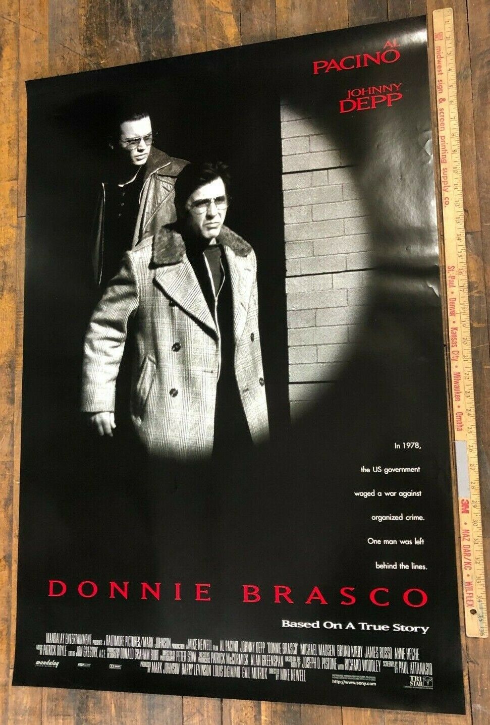 Donnie Brasco (Tri-Star, 1997). One Sheet (26.75" X 39.75"). DS. Crime Poster