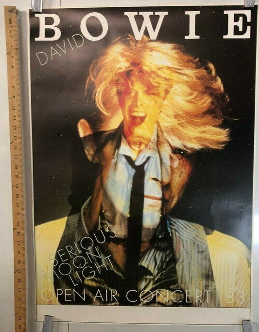 David Bowie Serious Moonlight Concert Poster Open Air 1983 Classic Rock Germany