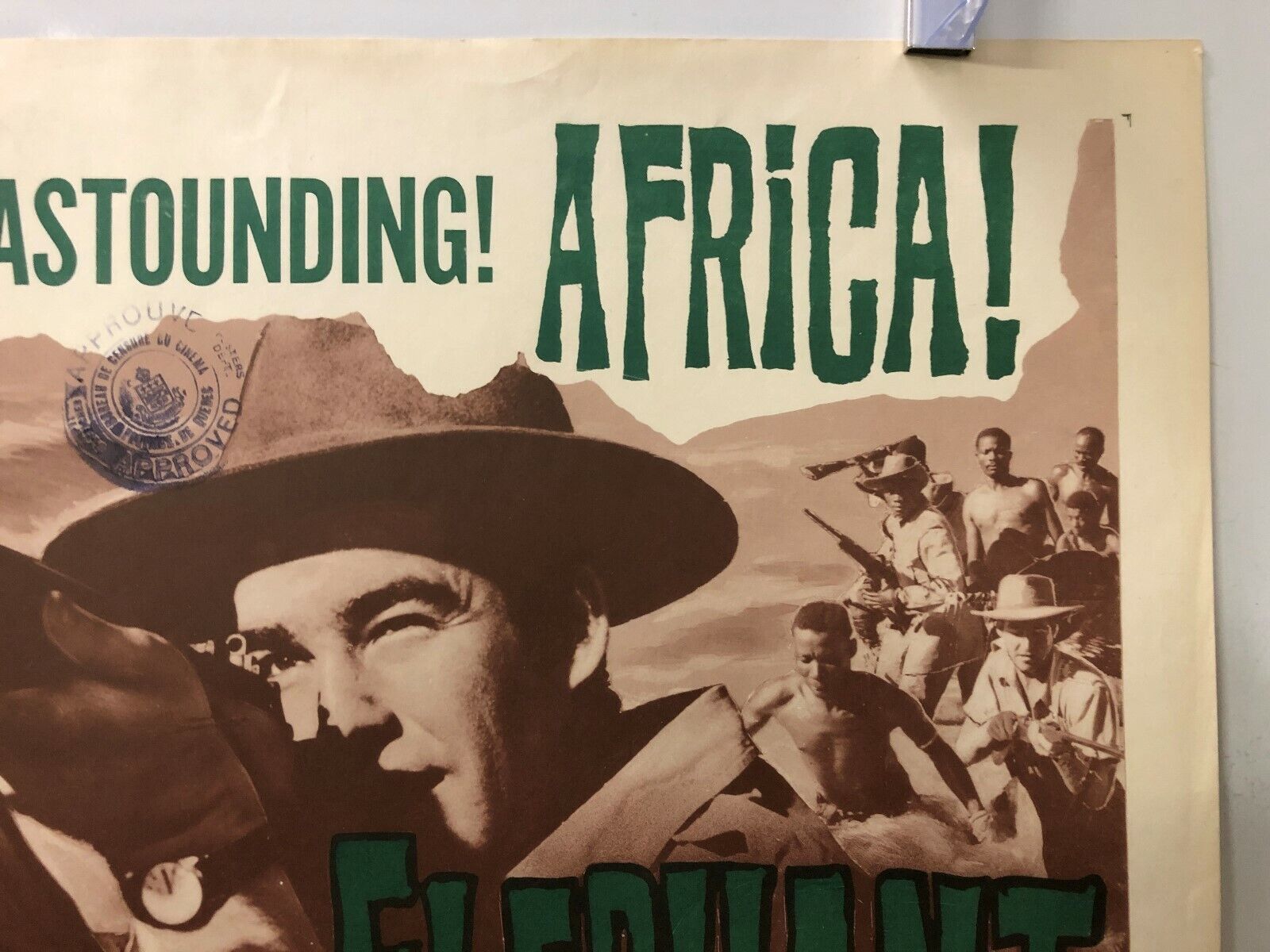 Elephant Gun (Lopert, 1959). Half Sheet (22" X 28"). Adventure Poster