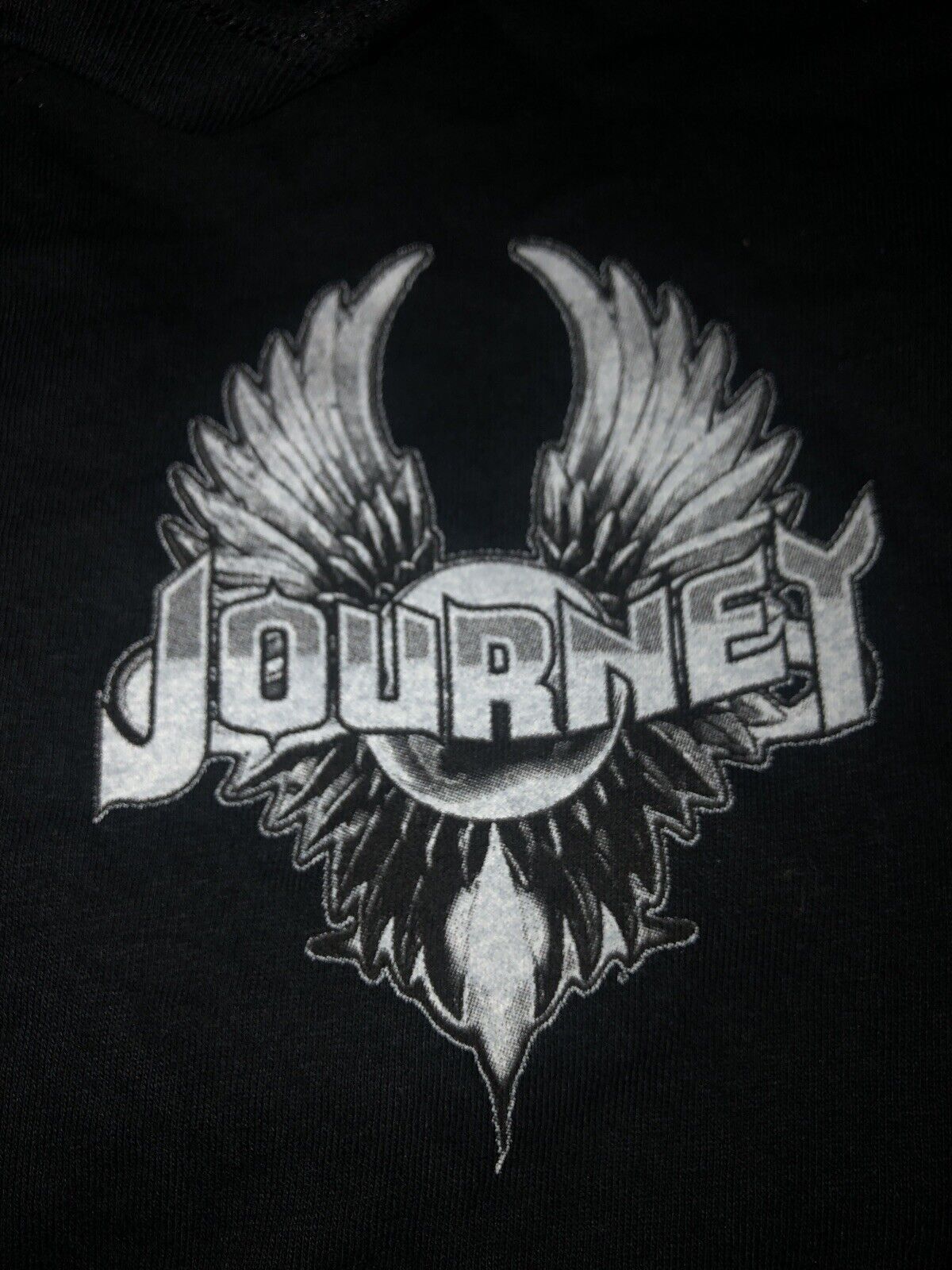 Vintage T Shirt -  Journey Gildan Brand Size XL Black Don’t Stop Believin Wings