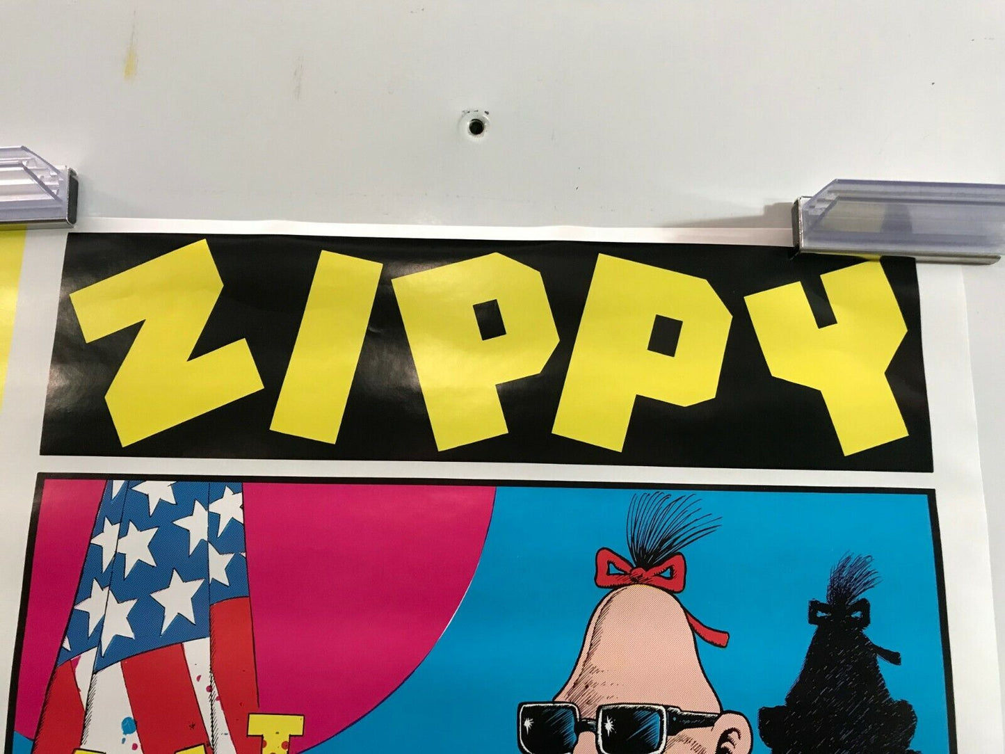 Zippy For President Poster 16 1/2 x 22 70's Pop Culture Pinhead Bill Griffith 