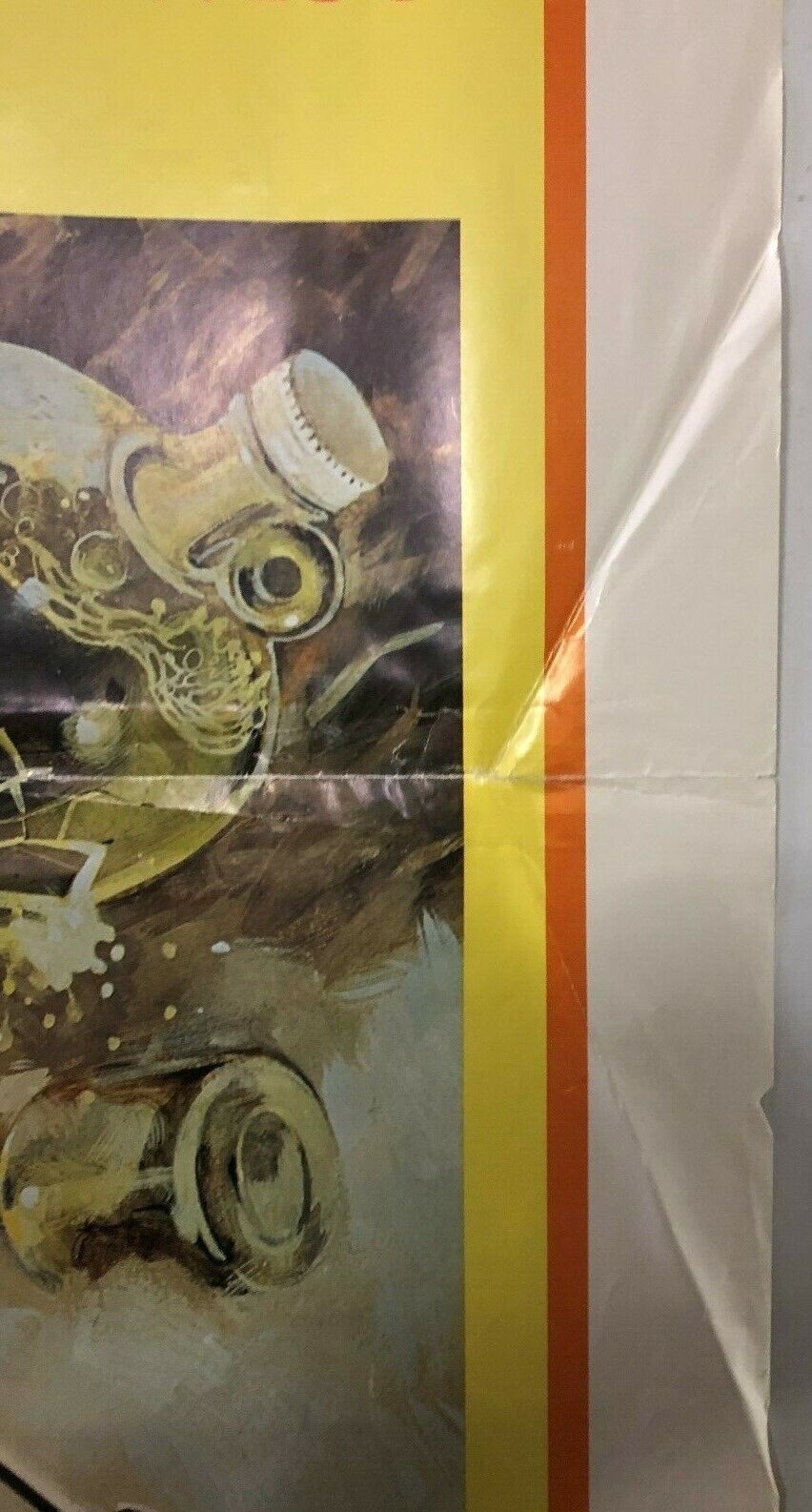 White Lightning United Artists 1973 Folded Fine/Very Fine. 27x41 Burt Reynolds