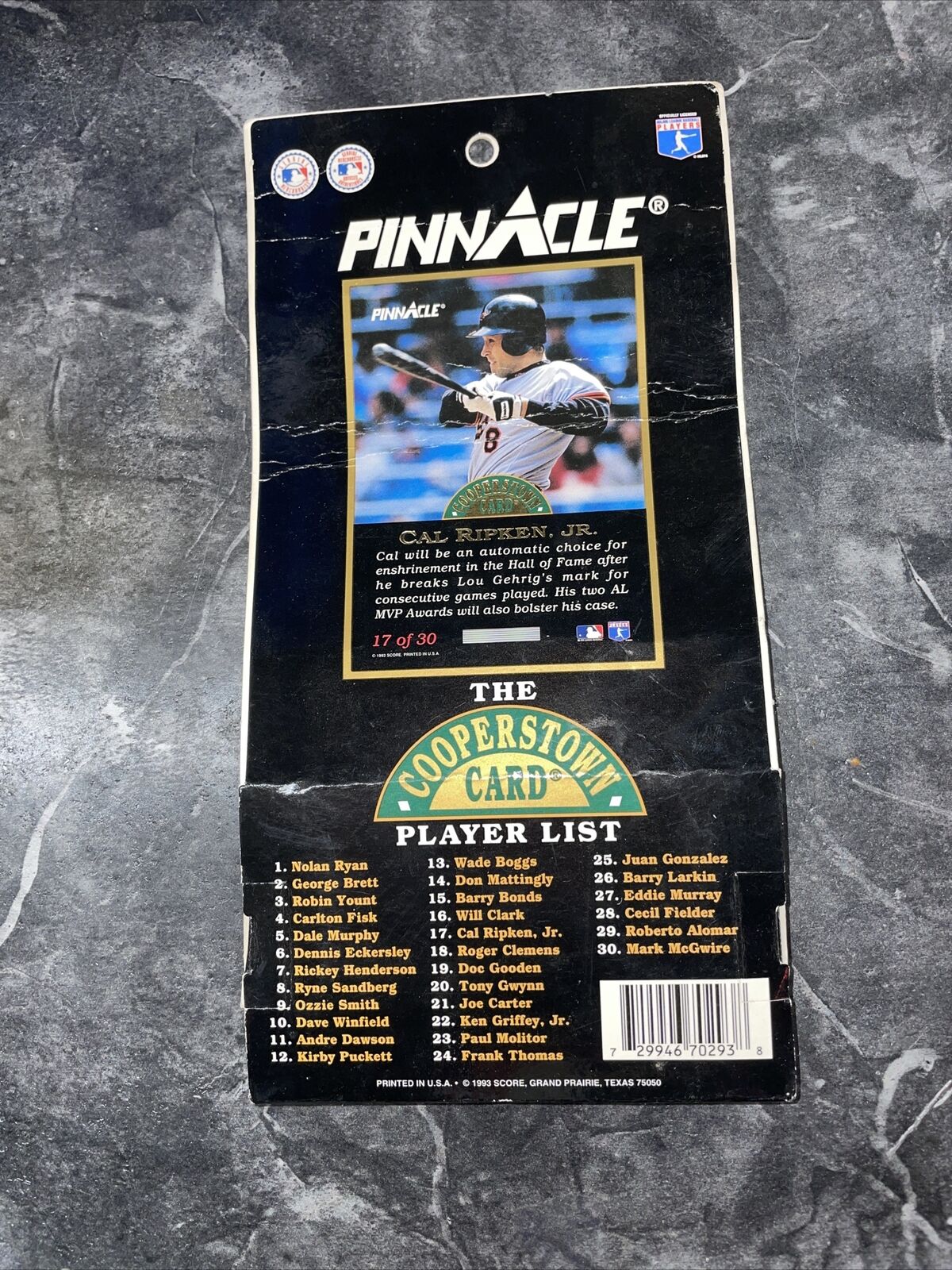 1993 - Pinnacle Cooperstown Card Collection; unopened box set rare CAL RIPKEN JR