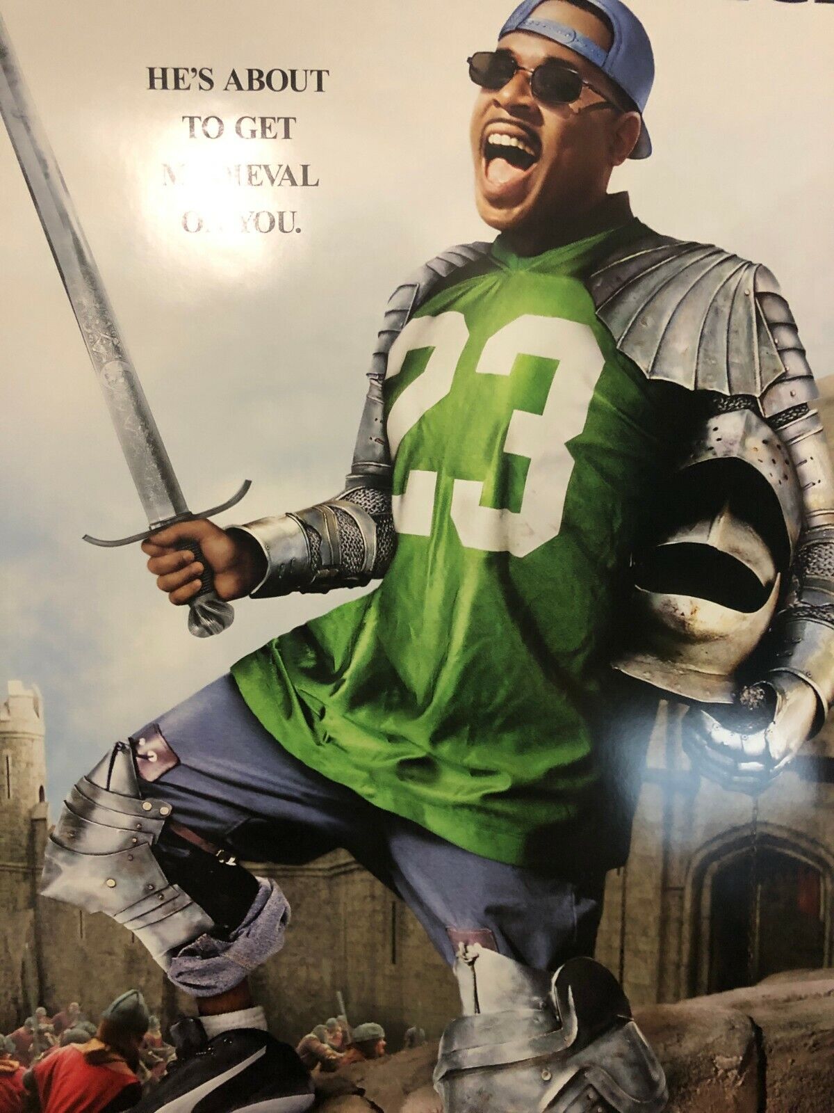 Black Knight Original Promo Poster One Sheet 27x40 Martin Lawrence Comedy 2001