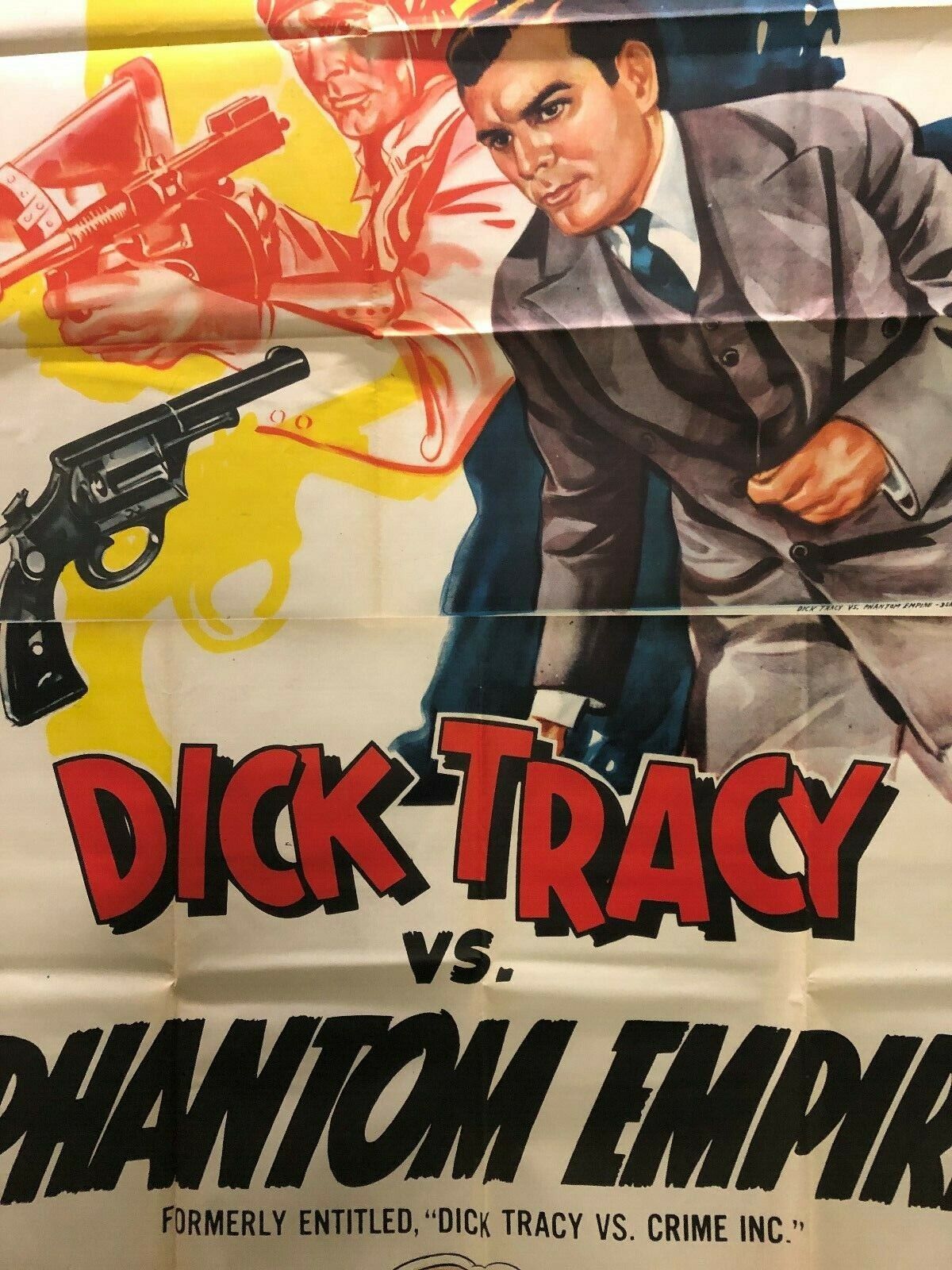 Dick Tracy vs.Phantom Empire Poster (Republic,1952).  Original Poster