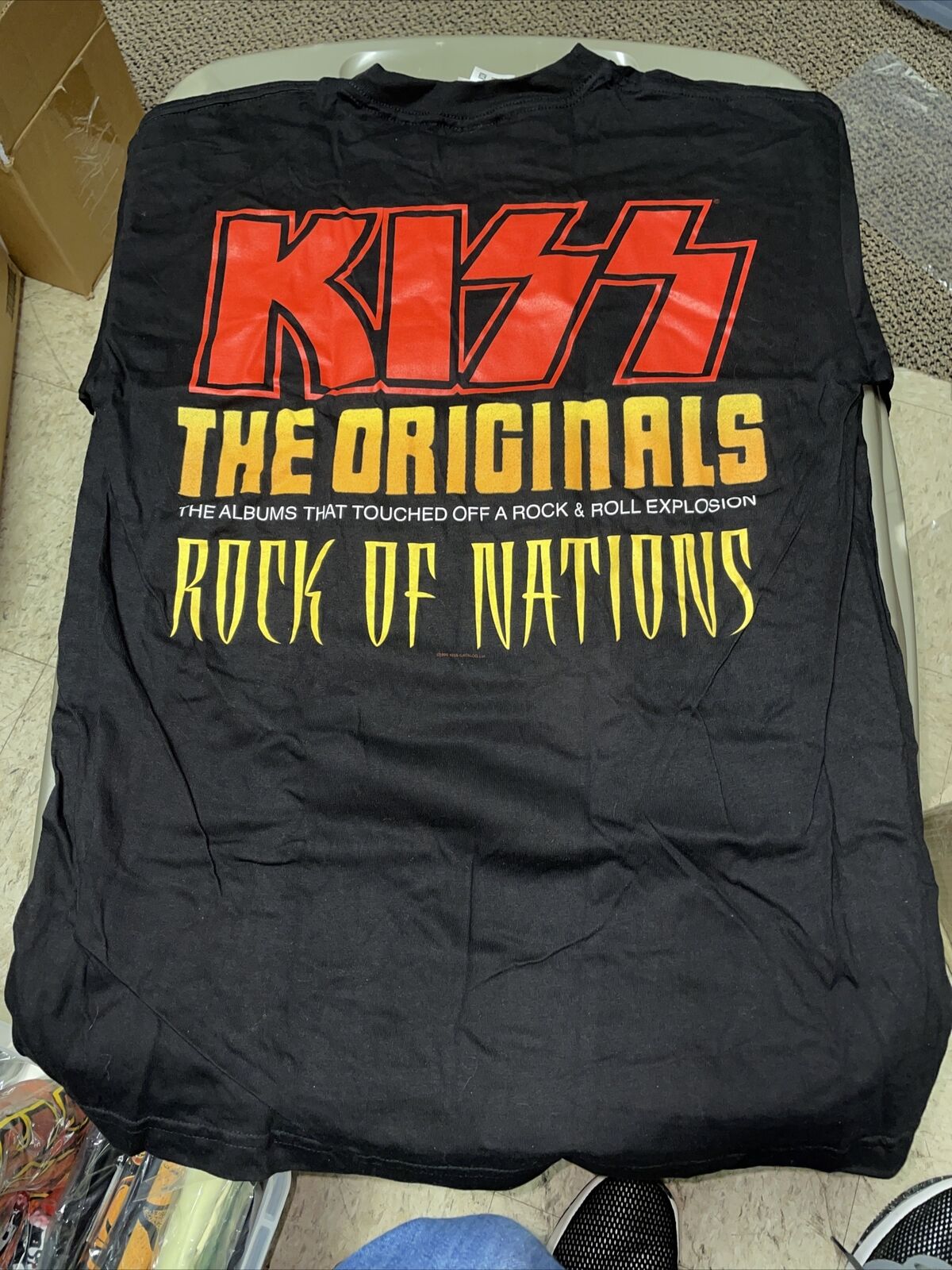 Vintage Rock T Shirt- Kiss Band Merchandise Concert Cronies 1999 Size L Albums