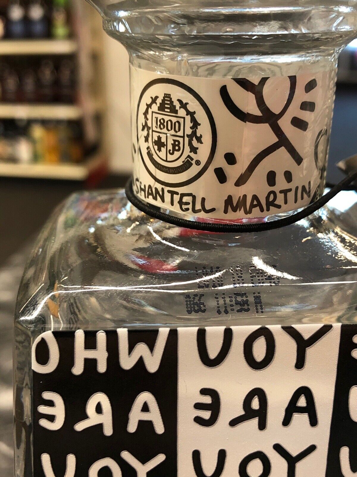 1800 Tequila Essential Artist Series SHANTELL MARTIN Bottle - Who Are You Empty