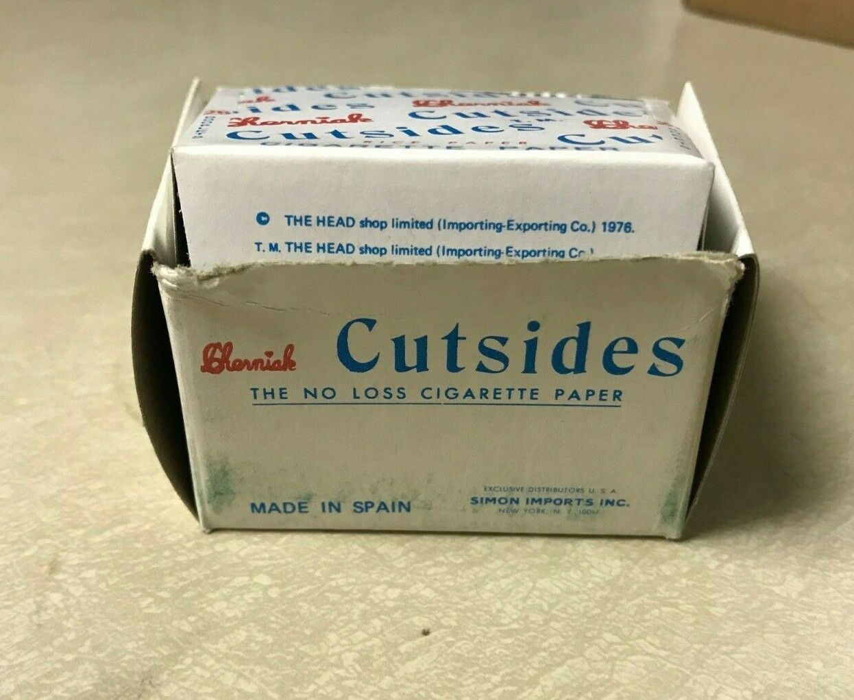 CHERNIAK CUTSIDES FULL BOX 25 Booklets Rolling Papers Rare Original Find NOS