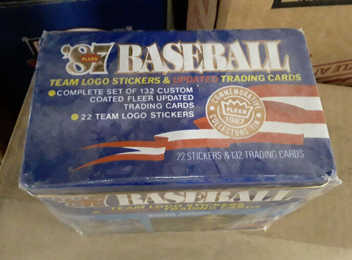 1987 Fleer Baseball Glossy Tin Update Factory Set RARE SET ROOKIES VINTAGE TIN