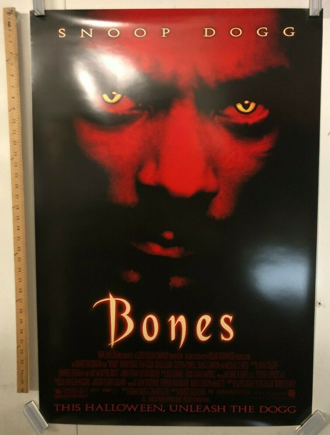 Bones Original Movie Theater Promo Poster Snoop Dogg One Sheet 27x40 Hip Hop