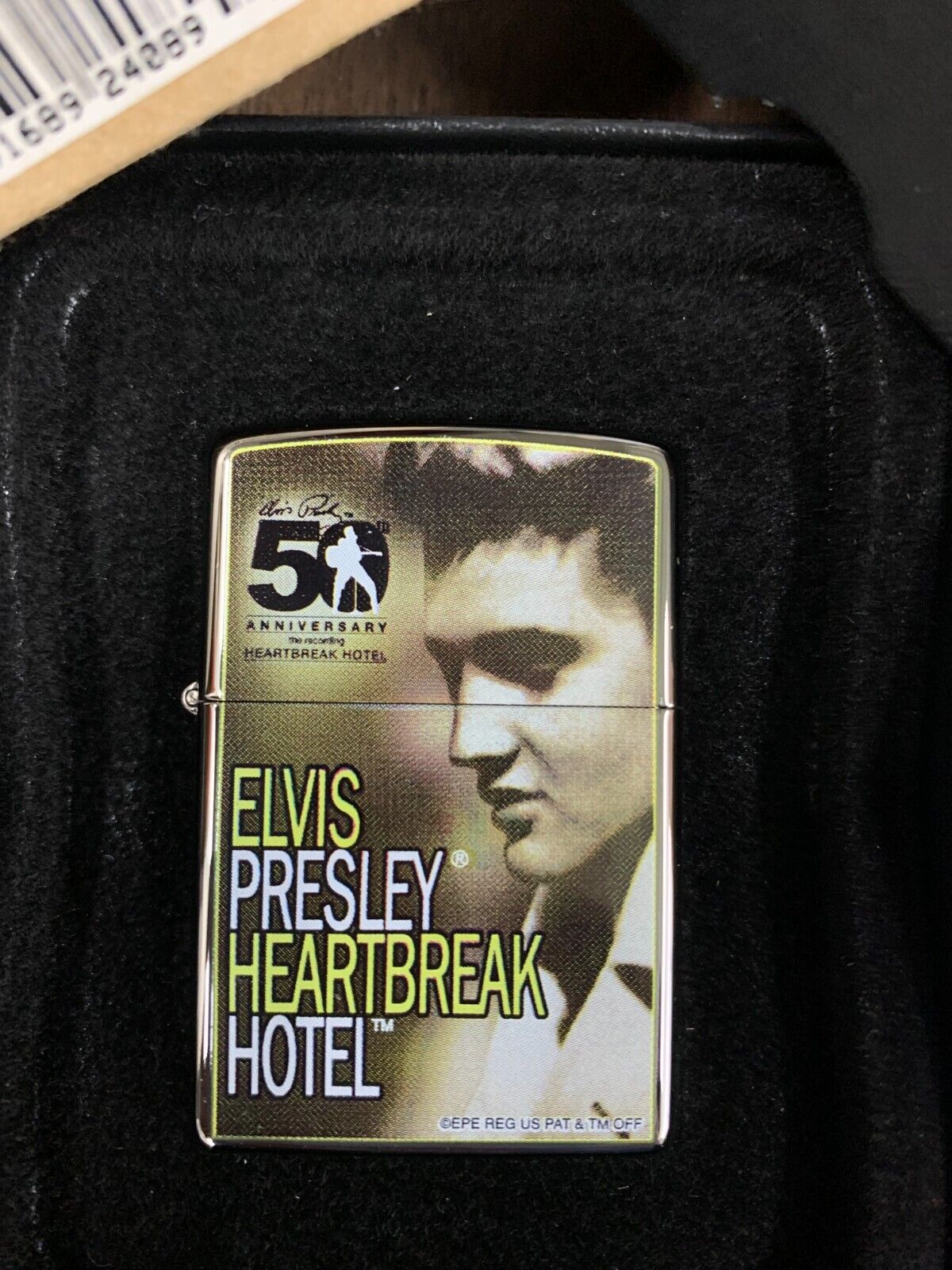VINTAGE ZIPPO BOX SET 24089 "Elvis Heartbreak Hot" Heartbreak Hotel Presley