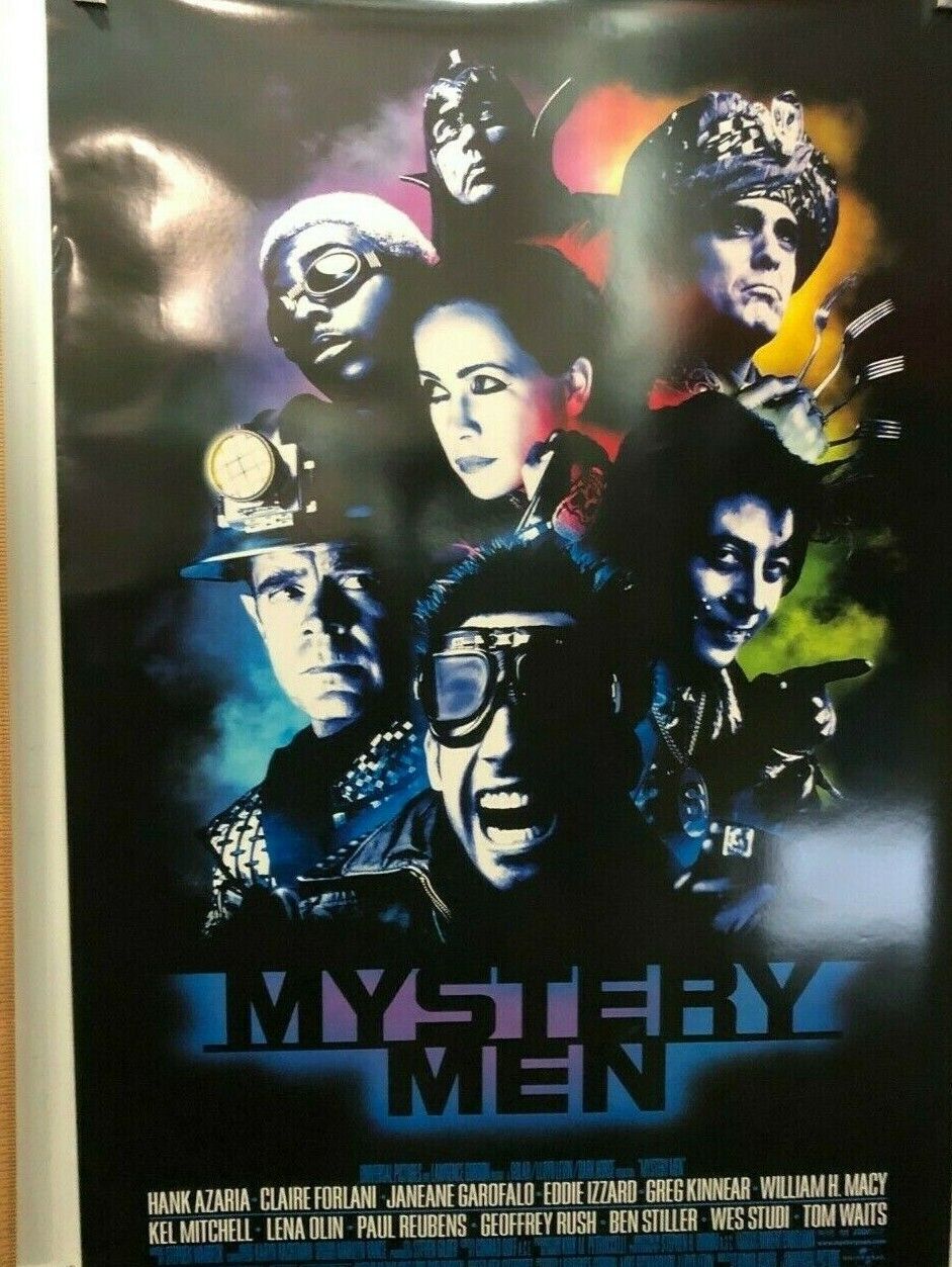 "Mystery Men" Original Movie Theater Promo Poster One Sheet Ben Stiller 1999