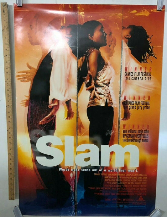 "Slam" Original Movie Promo Poster One Sheet 27x40 1998 Vintage Classic Indie