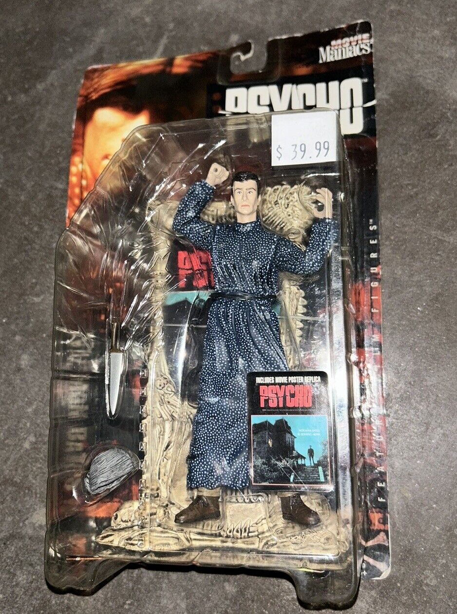 1999 Mcfarlane Toys Movie Maniacs Psycho Norman Bates Horror Figure American Psy