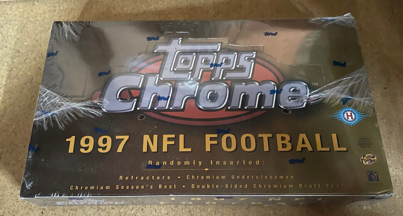  1997 TOPPS CHROME  FOOTBALL  FACTORY SEALED  HOBBY BOX   