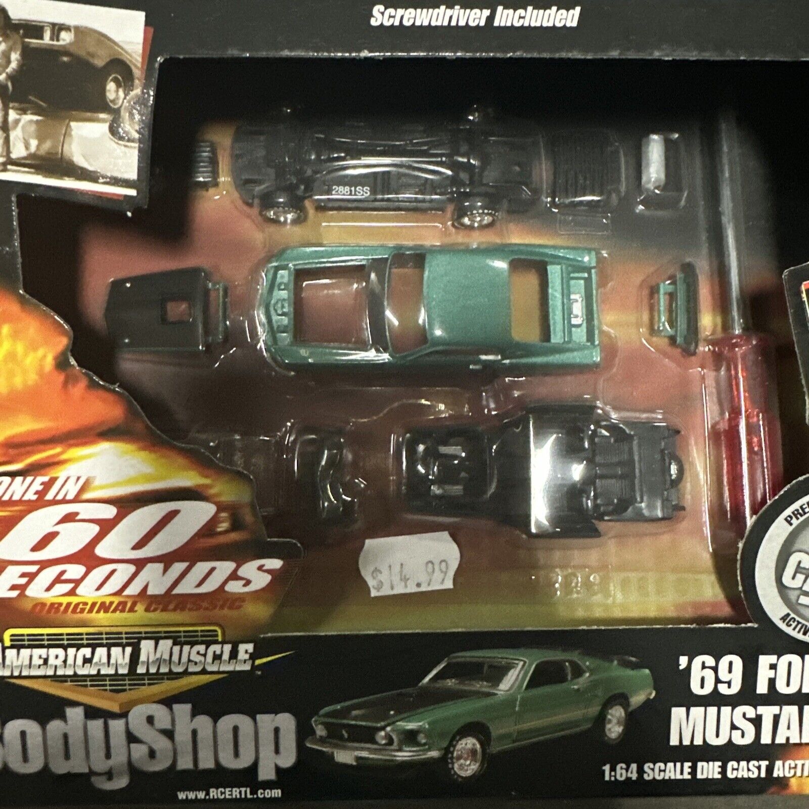 ERTL American Muscle Gone In 60 Seconds 1969 Ford Mustang Kit 1:64