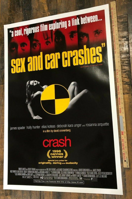 Crash (Fine Line Features, 1996). One Sheet (27" X 41") SS. Thriller Poster