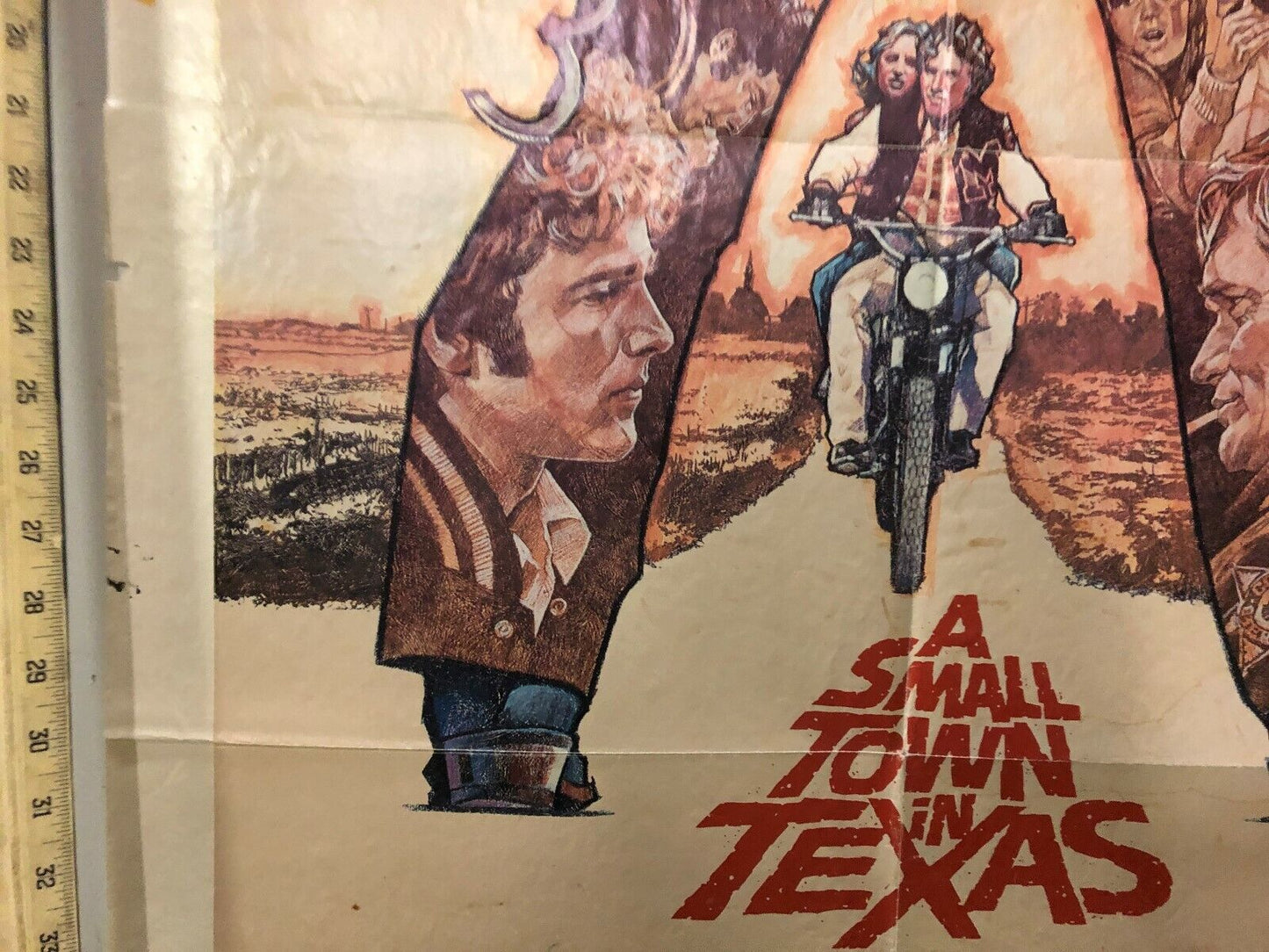 A Small Town in Texas American International, 1976 Vintage Movie Poster 27x41