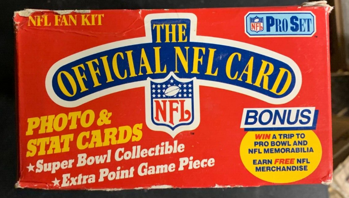 BOX NFL Pro Set NFL Fan Kit Cards 1989 Joe Montana Series 1 Football