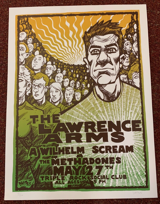 DWITT - 2005 - The Lawrence Arms Concert Poster S&N @ Triple Rock Social Club