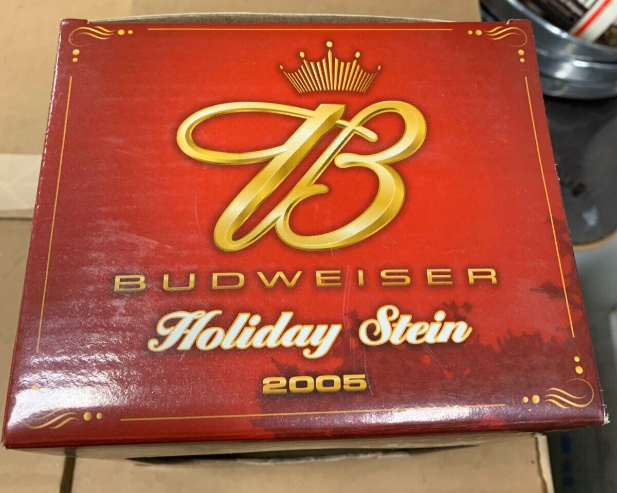 Budweiser 2005 Holiday Stein NIB w/ COA Clydesdales King Of Beers American