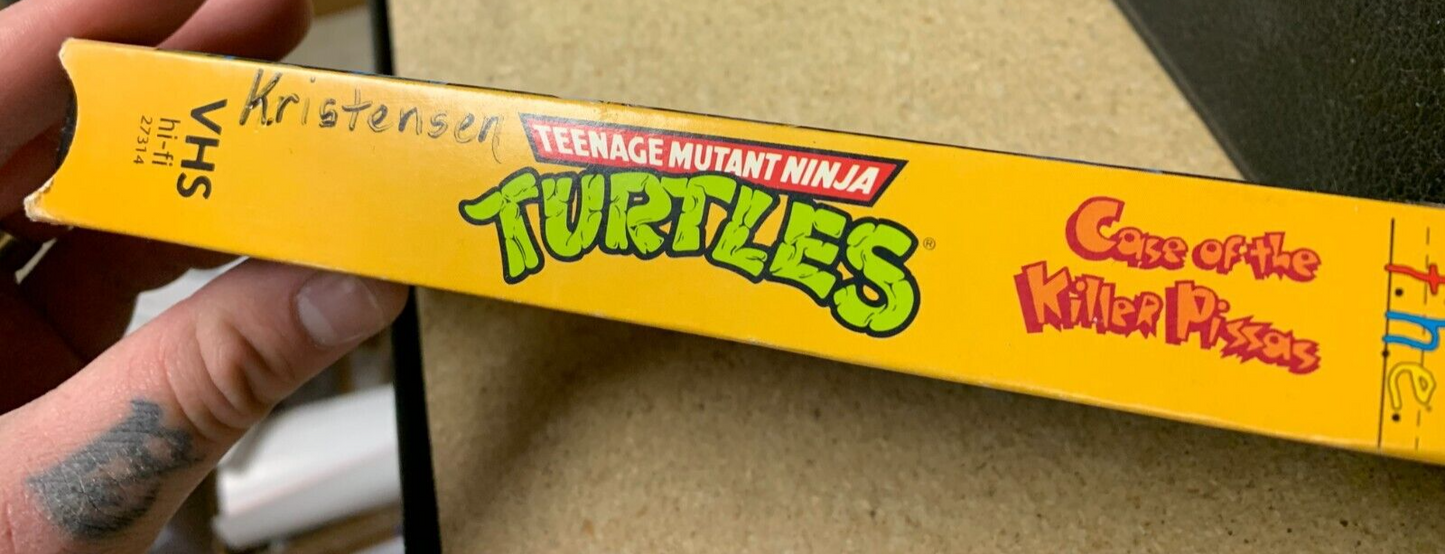 VINTAGE VHS TAPE Teenage Mutant Ninja Turtles: Case Of The Killer Pizzas 1989