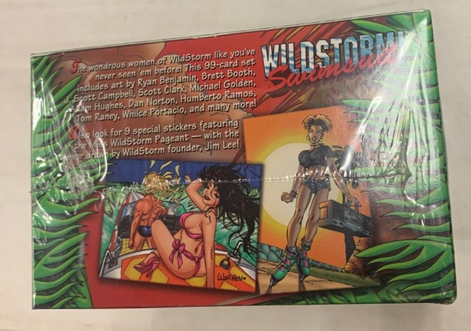 FACTORY SEALED Wildstorm! Swimsuit Trading Cards Box 99 Cards in Box Image Comic