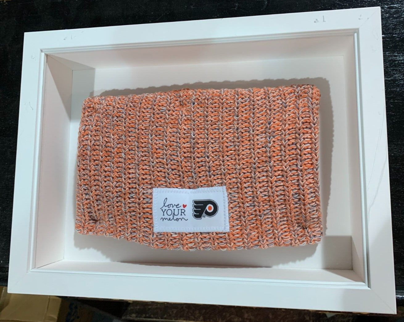 FRAMED Love Your Melon x Philadelphia Flyers Knit Beanie Orange Multi Hockey NHL