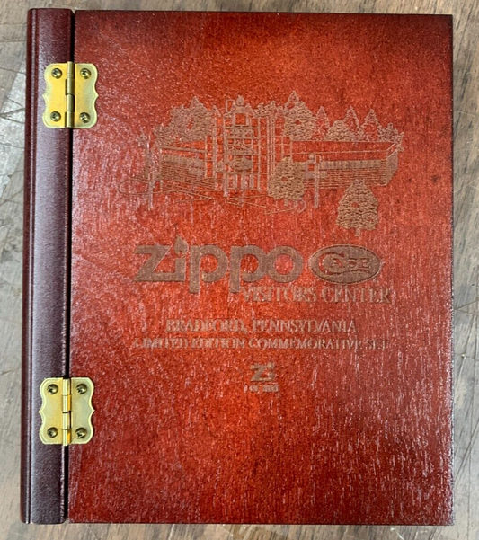VINTAGE ZIPPO BOX SET Visitors Center W/ COA 1997 Knife Not Included Bradford