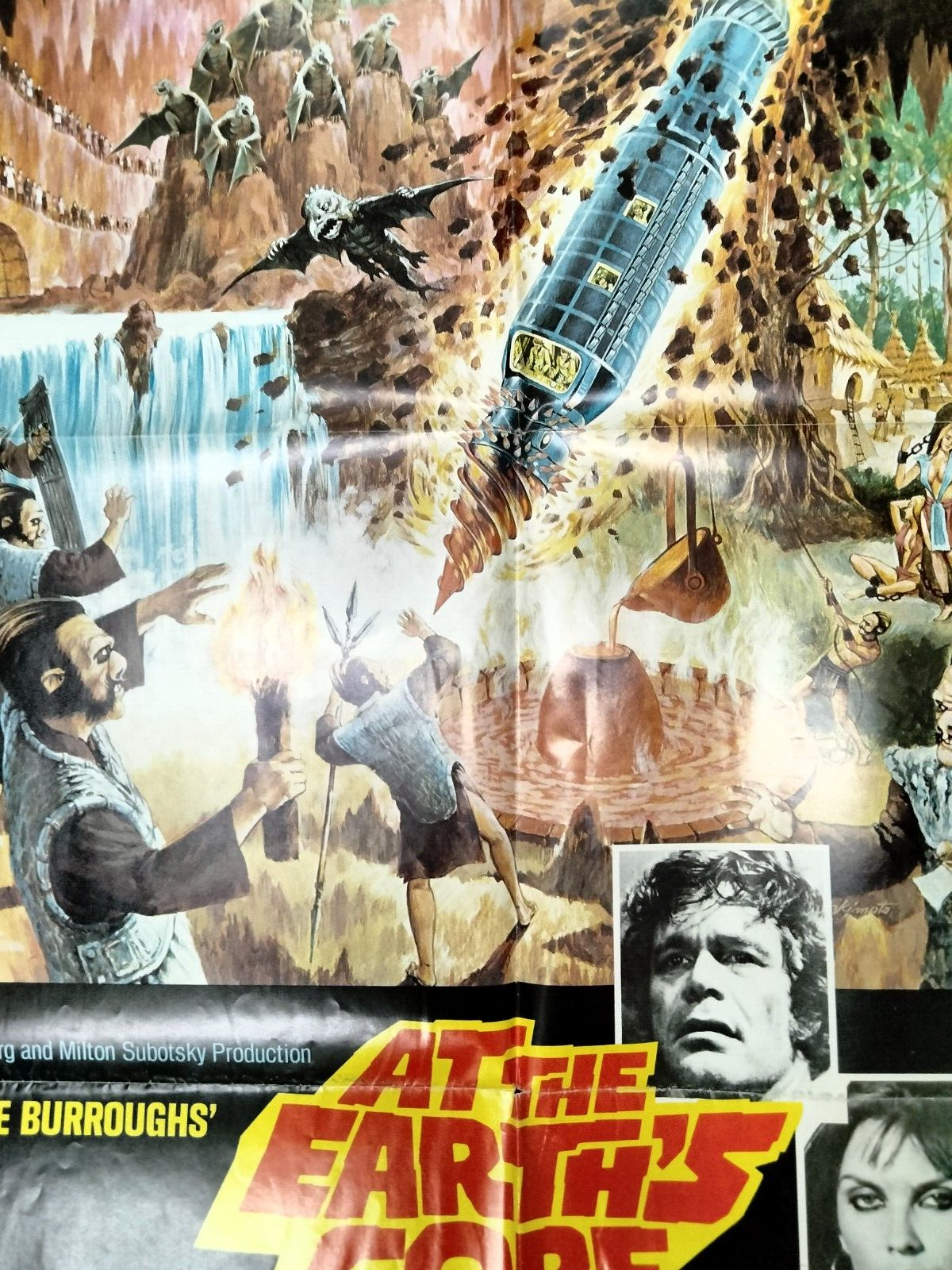 "At the Earth's Core" AIP 1976 One Sheet 27 X 41 Adventure Doug McClure RARE