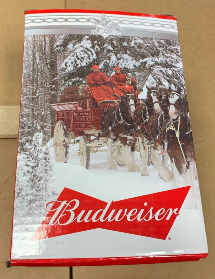 2017 Budweiser Holiday Stein "Holiday Retreat" NIB w/ COA Clydesdales Beer