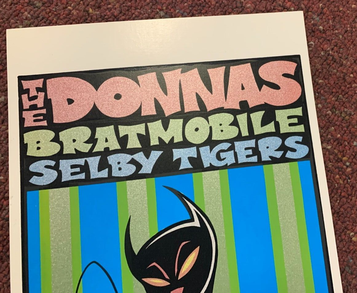 Alan Forbes - 2001 - The Donnas Concert Poster S&N W/ Bratmobile In Denver, CO