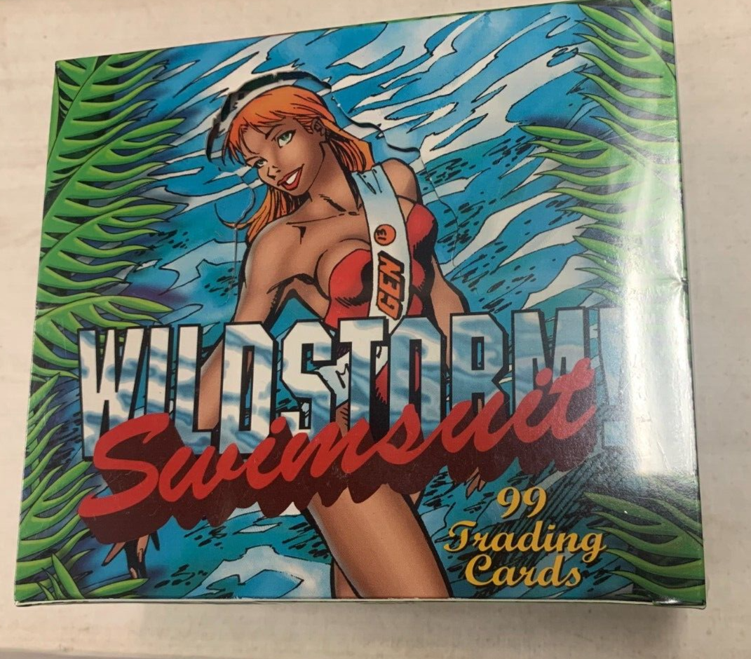 FACTORY SEALED Wildstorm! Swimsuit Trading Cards Box 99 Cards in Box Image Comic