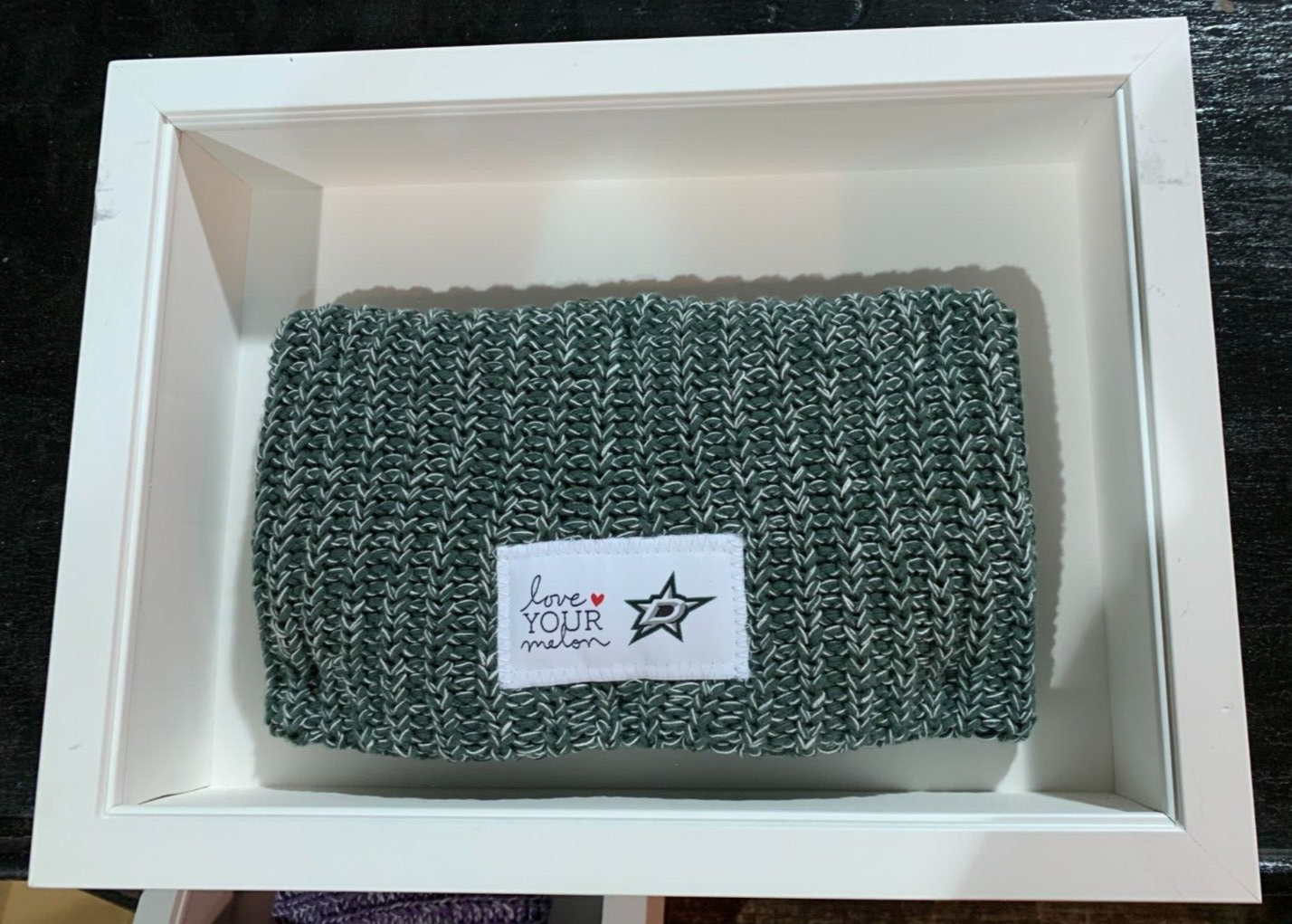 FRAMED Love Your Melon Knit Beanie Dallas Stars Hockey Team Dark Green